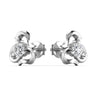 0.50CT Waves Solitaire Diamond Stud Earring