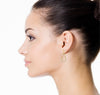 Bezel Set 0.68 CT Diamond Dangling Earrings