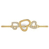 Natural Diamond 0.50 CT Heart Adjustable Bracelet