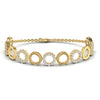 2.10 CT Diamond Circle Link Adjustable Bracelet