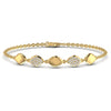 Round 0.36 CT Diamond Dainty Adjustable Bracelet