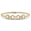 Baguette and Round Diamond 1.26 CT Adjustable Bracelet