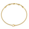 Round 0.36 CT Diamond Dainty Adjustable Bracelet