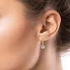 2.70CT Diamond Linear Huggie Hoop Earring