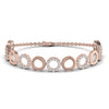 2.10 CT Diamond Circle Link Adjustable Bracelet