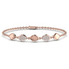 Round 0.36 CT Diamond Dainty Adjustable Bracelet
