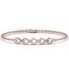 Heart Link 0.40 CT Diamond Adjustable Bracelet