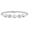 Round 0.36 CT Diamond Dainty Adjustable Bracelet