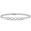 Heart Link 0.40 CT Diamond Adjustable Bracelet