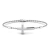 Cross Religious Round Diamond Adjustable Bracelet