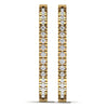 0.37CT Natural Diamond Hoop Round Cut Earring