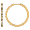 0.37CT Natural Diamond Hoop Round Cut Earring