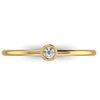 Good Quality Of Solitaire Diamond 0.066 CT Engagement Ring