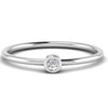 Good Quality Of Solitaire Diamond 0.066 CT Engagement Ring