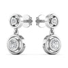 0.60CT Solitaire Round Natural Diamond Drop Earrings