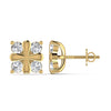 1.33CT Four Diamond Stone Stud Earring