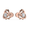 0.50CT Waves Solitaire Diamond Stud Earring