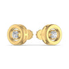 Solitaire Round Single Diamond Stud Earring