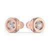 Solitaire Round Single Diamond Stud Earring