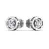 0.50 CT Round Single Diamond Stud Earrings