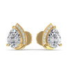 1.56CT Pear Shape Diamond Stud Earring