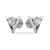 0.50CT V-Shaped Stud Diamond Earring