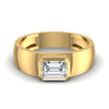 1CT Emerald Cut Diamond Men's Ring