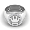 King Crown 0.18CT Men's Diamond Ring