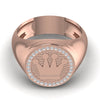 King Crown 0.18CT Men's Diamond Ring