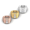 1.09CT Two Stone Diamond Men's Ring