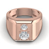 1.09CT Two Stone Diamond Men's Ring