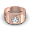 1.05CT Round Solitaire Men's Diamond Ring