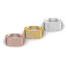 Three Stone 0.11CT Men's Diamond Ring