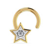 Star Round Diamond Nosepin