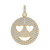 Smiley Heart Design Diamond Hip-Hop Pendant