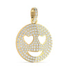 Smiley Heart Design Diamond Hip-Hop Pendant