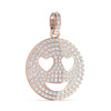 Smiley Heart Design Diamond Hip-Hop Pendant