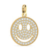 Smiley Face Natural Diamond Hip-Hop Pendant