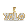 Natural Diamond 'YOLO' Personalized Hip-Hop Diamond