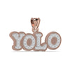 Natural Diamond 'YOLO' Personalized Hip-Hop Diamond