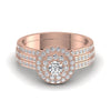 Heavy Look Wedding Band 0.96CT Ring Set For Gift