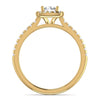 Square Shape 1CT Gleaming Gold Diamond Ring