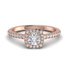 Square Shape 1CT Gleaming Gold Diamond Ring