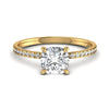 Solitaire Cushion Cut 2.24CT Glamorous Birthday Gift Ring