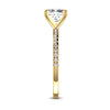 Solitaire Cushion Cut 2.24CT Glamorous Birthday Gift Ring