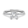 Solitaire Cushion Cut 2.24CT Glamorous Birthday Gift Ring