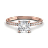 Solitaire Cushion Cut 2.24CT Glamorous Birthday Gift Ring