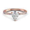 1.49CT Exquisite Pear Cut Natural Diamond Ring