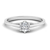 Single Stone Solitaire Round Diamond 0.5CT Ring