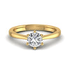 Single Stone Solitaire 1CT Real Diamond Ring